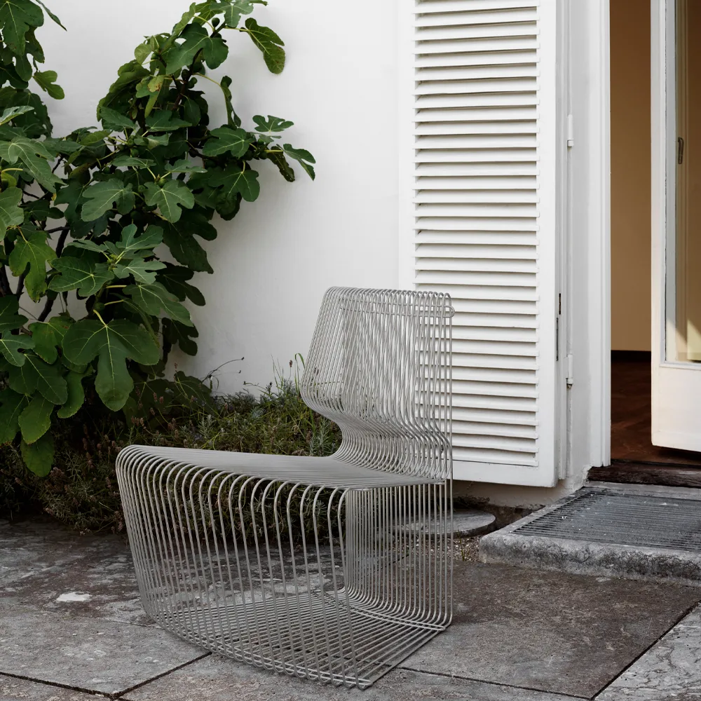 Pantonova modulsoffa, stainless steel, linear Montana