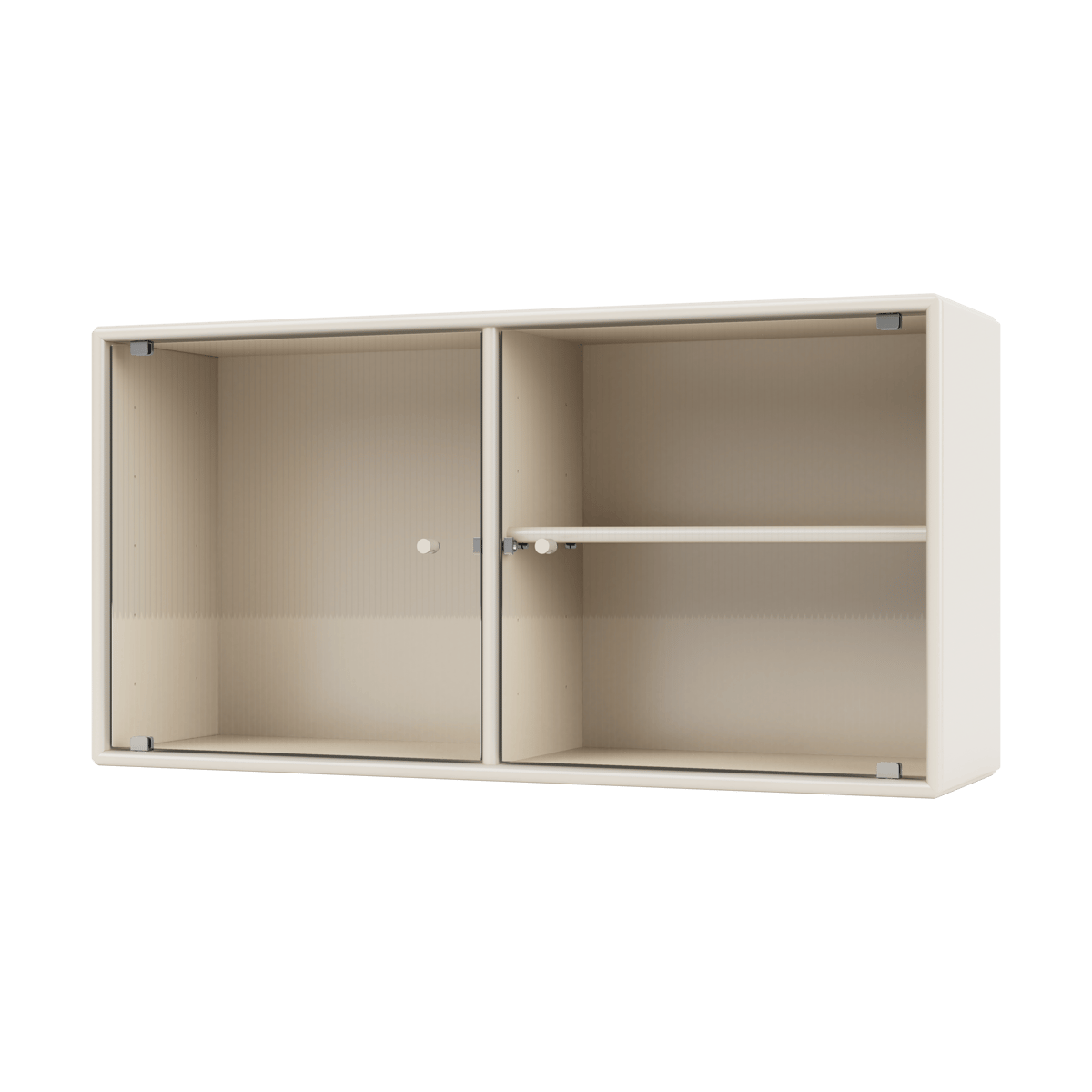 Montana Ripple I vitrinskåp 69,6x35,4x20 cm Oat | Skandinavisk Design | Skåp & Vitrinskåp | Beige