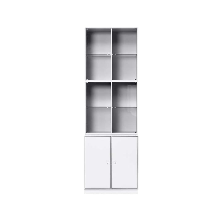 Rise vitrin, new white 101, med sockel Montana