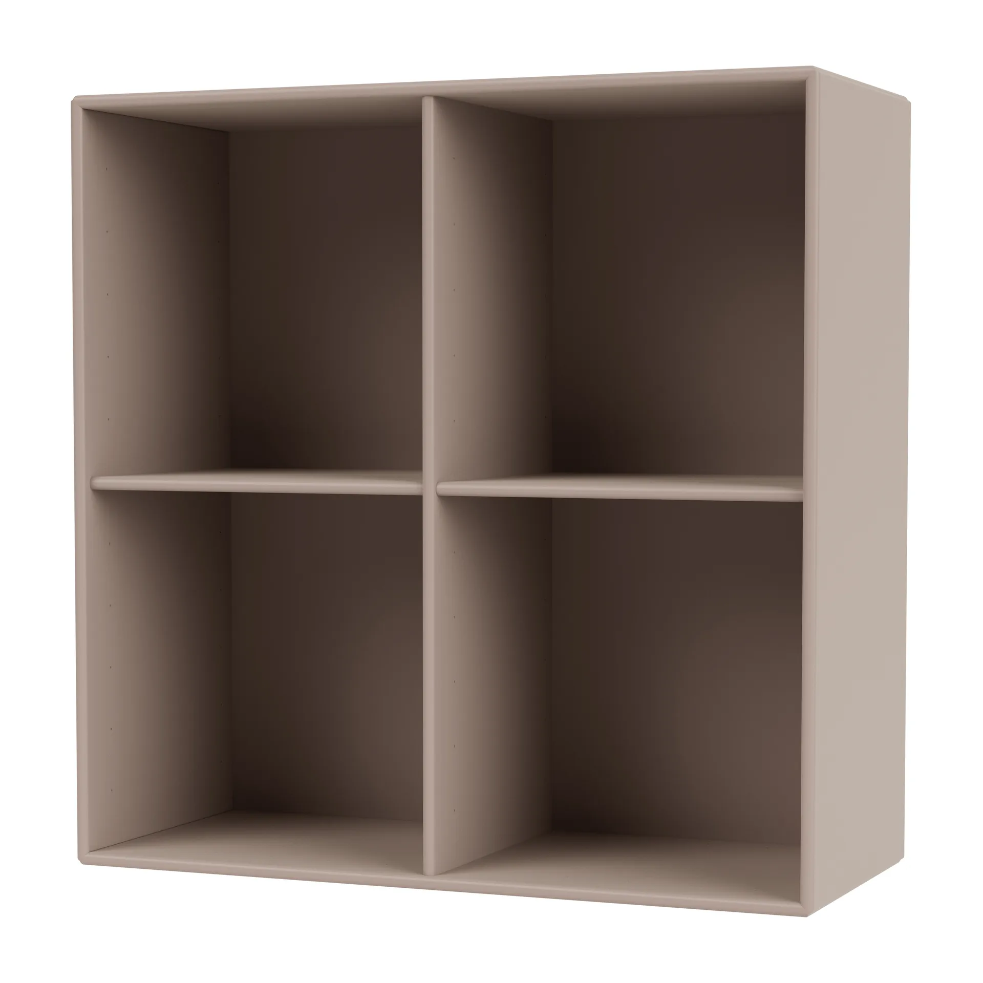 SHOW hylla 69,6x69,6 cm inkl. upphängningsskena, Mushroom Montana