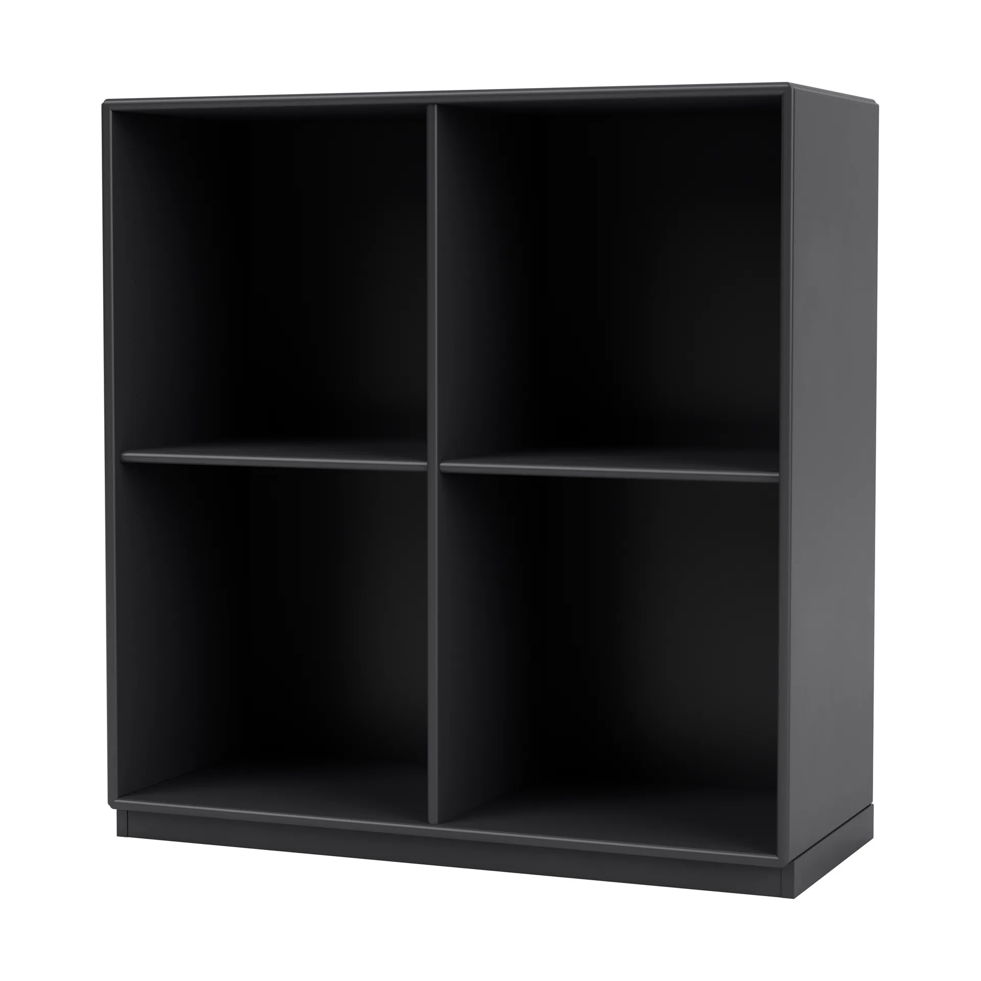 SHOW hylla 69,6x69,6 cm, sockel 3 cm, 04-Anthracite Montana