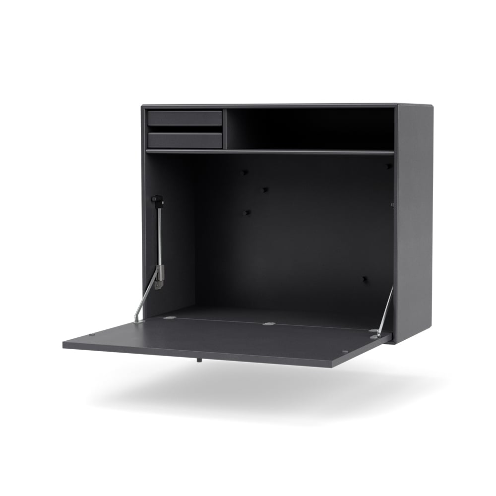 Montana STUDIO skrivbord vägghängt coal 36 | Skandinavisk Design | Skrivbord | Grå
