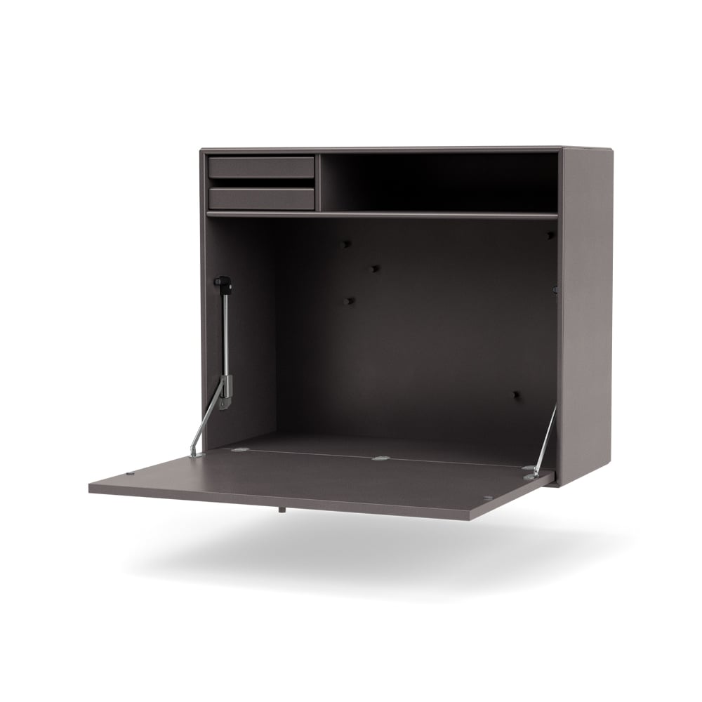 Montana STUDIO skrivbord vägghängt coffee 35 | Skandinavisk Design | Skrivbord | Brun