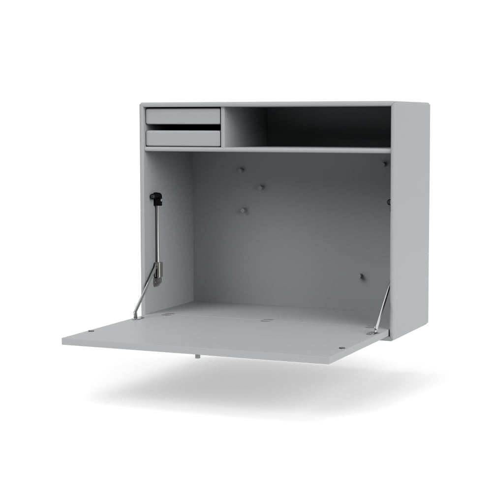 Montana STUDIO skrivbord vägghängt fjord 02 | Skandinavisk Design | Skrivbord | Grå