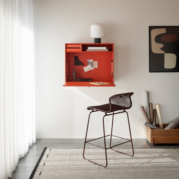 STUDIO skrivbord vägghängt, hazelnut 146 Montana