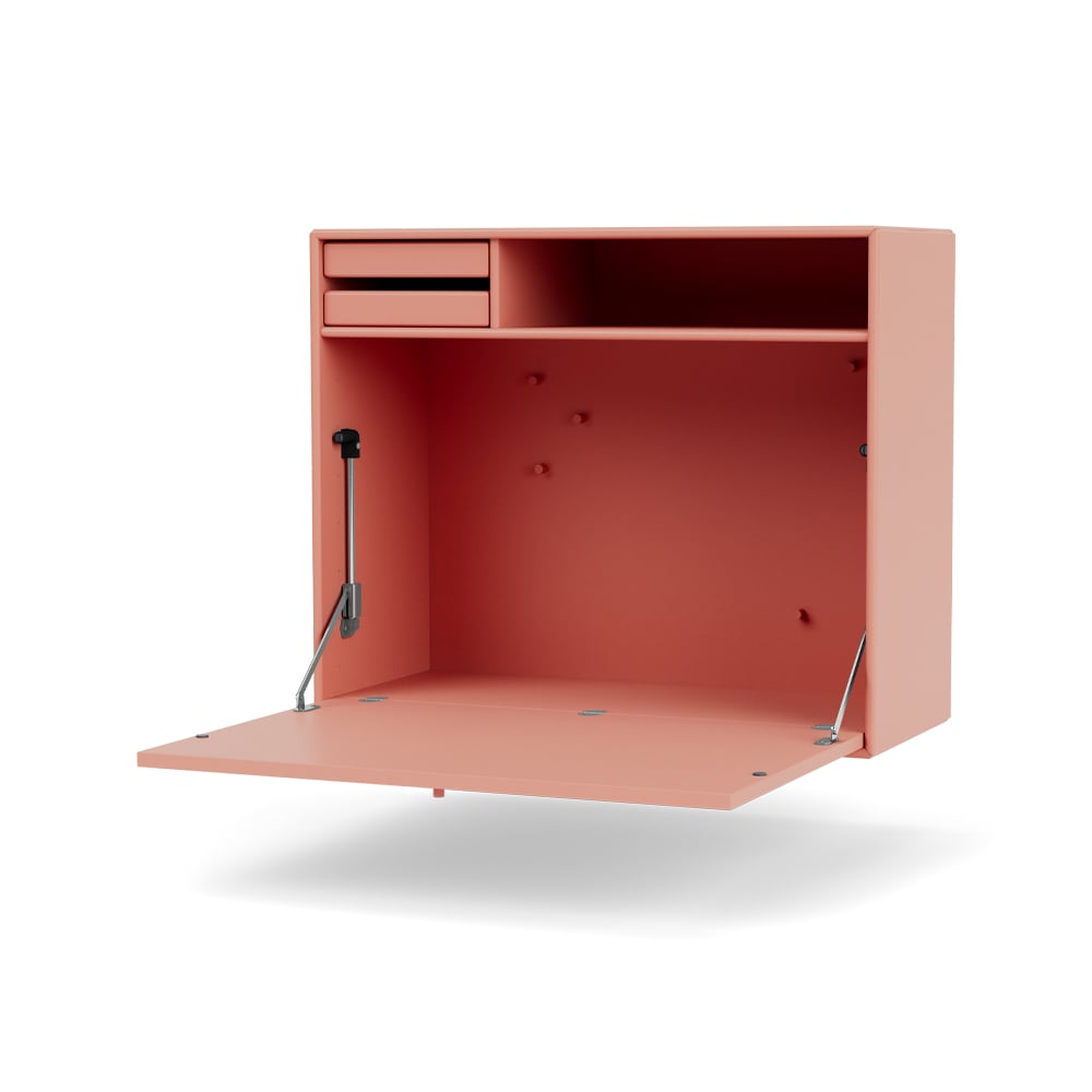 Montana STUDIO skrivbord vägghängt rhubarb 151 | Skandinavisk Design | Skrivbord | Rosa