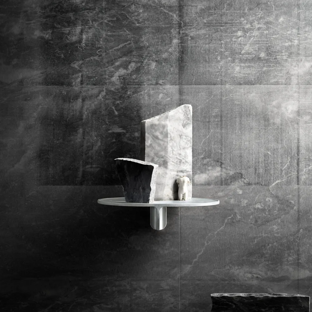 Museum NM&.045 vägghylla, mörkbrun Museum