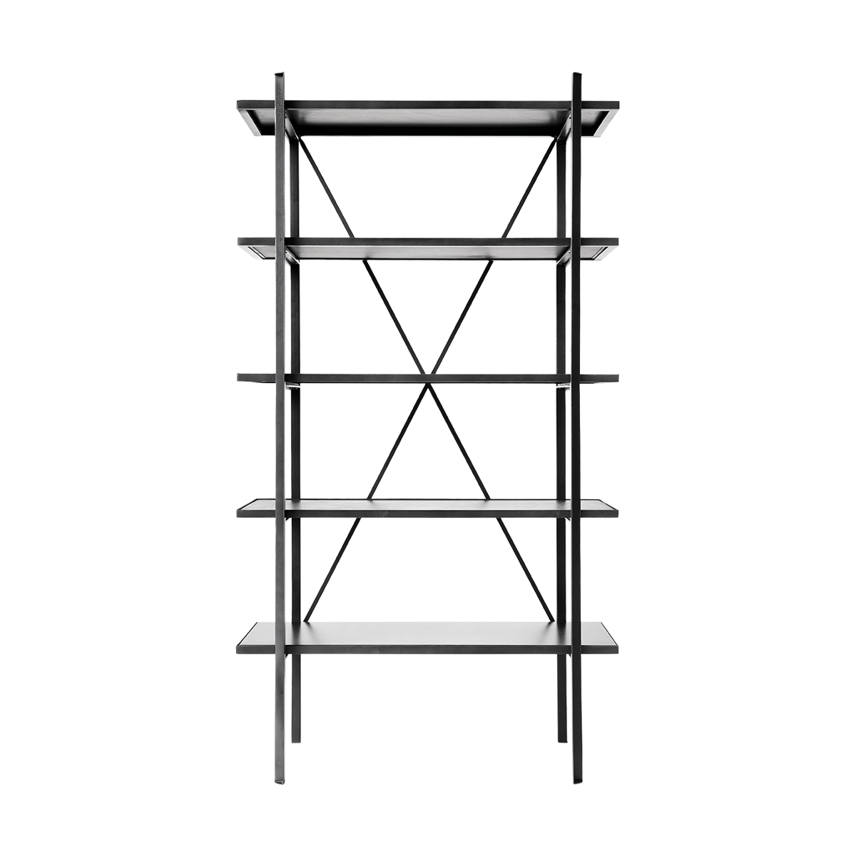 MUUBS Austin golvhylla 90x160 cm Svart | Skandinavisk Design | Hyllor & Hyllsystem | Svart