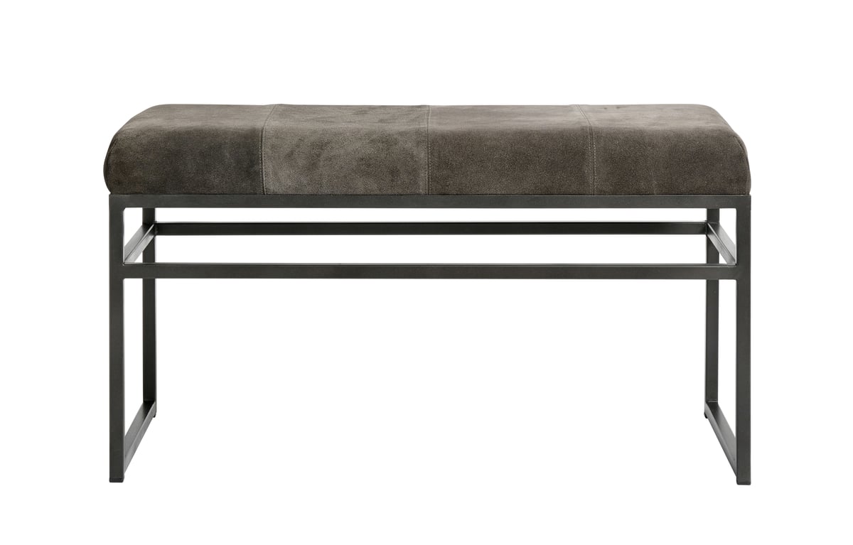 MUUBS Bänk Bronx S 90 cm Bronx-mocka | Skandinavisk Design | Bänkar | Svart