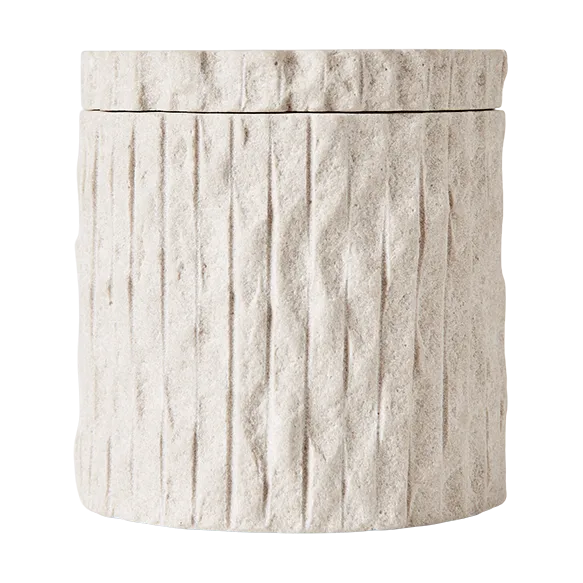 Kama burk med lock Ø9,5 cm, Sand MUUBS