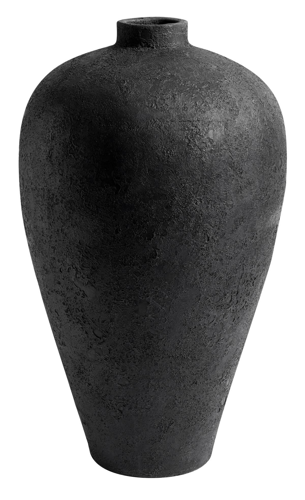 MUUBS Luna kruka 80 cm Svart-terracotta | Skandinavisk Design | Krukor | Svart