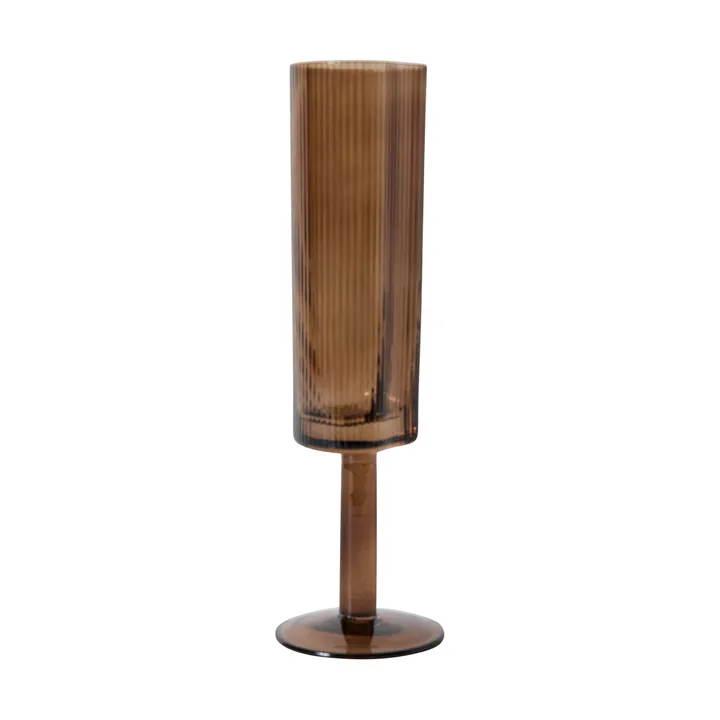 Ripe champagneglas 14,5 cl - Smoked brown - MUUBS