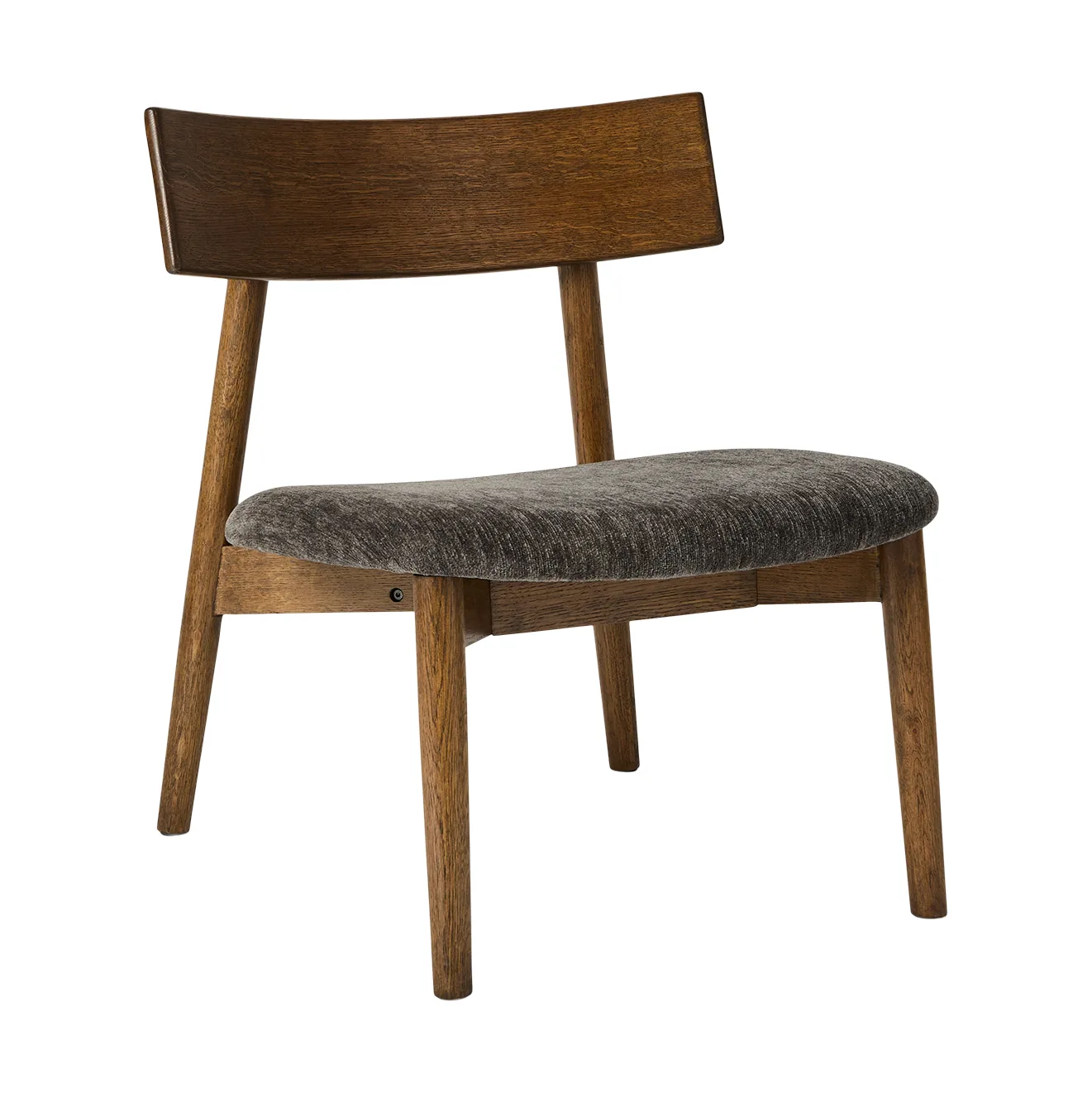 Tetra lounge chair, Granitfärgat tyg-mörkoljad ek MUUBS