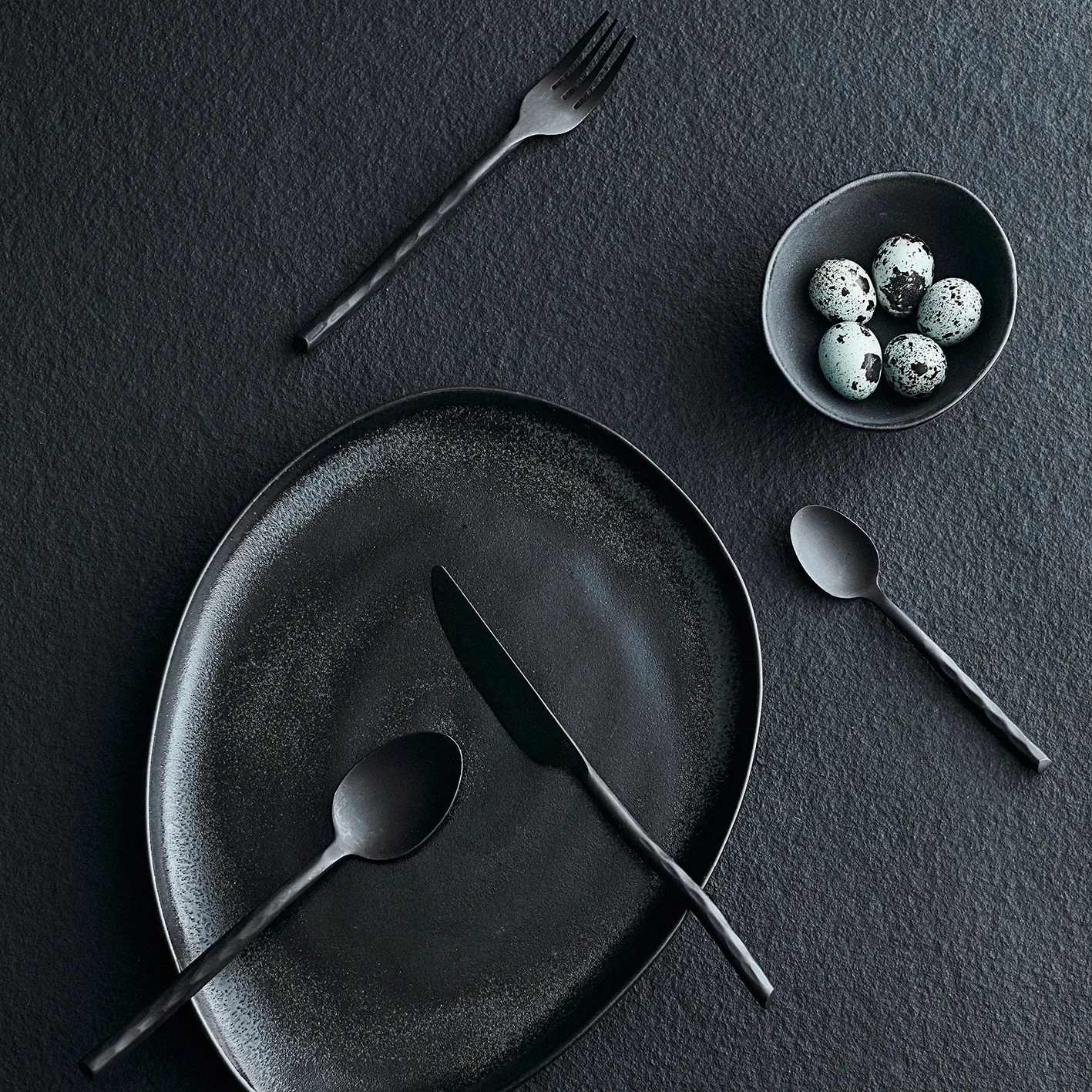 Uta bestickset 16 delar, Matt black MUUBS