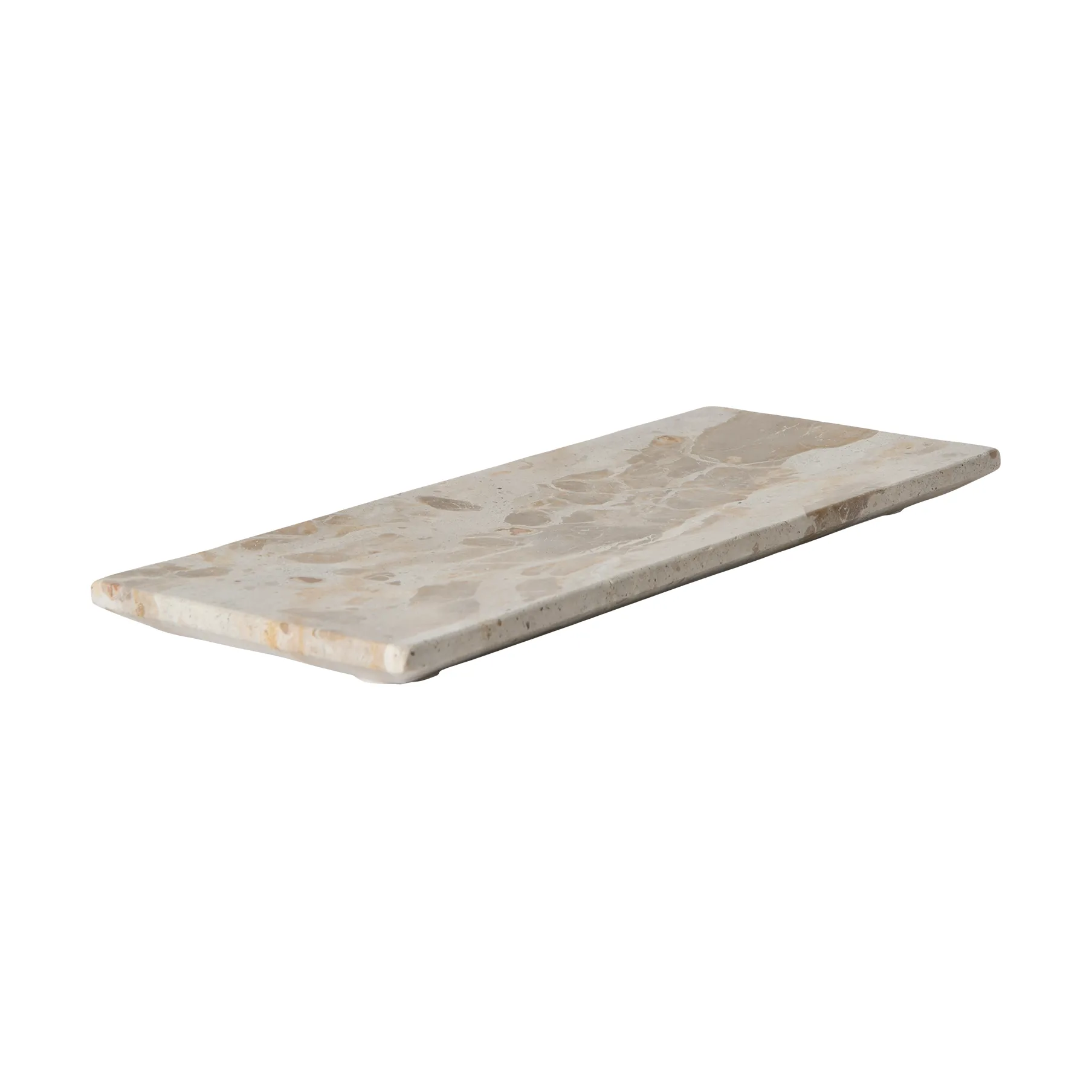 Vita dekorationsbricka, Seashell, 30x12 cm MUUBS