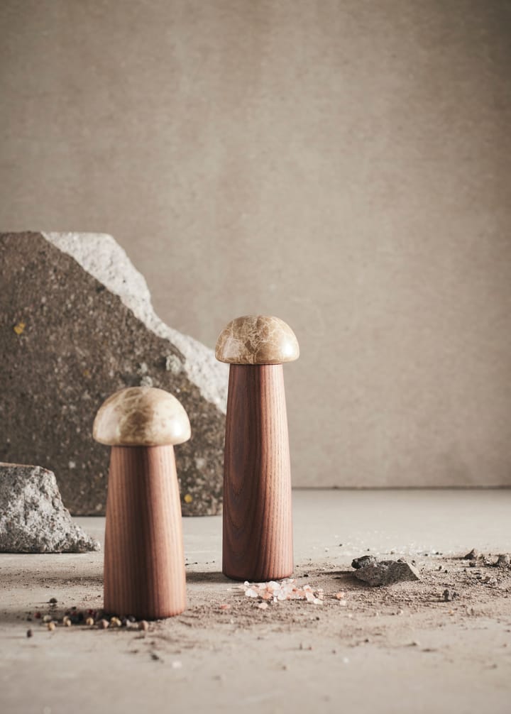Yami salt- och pepparkvarn S - Karboniserad ask-marmor - MUUBS