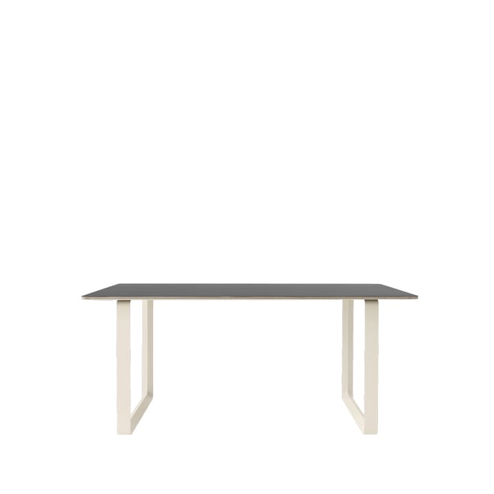 70/70 matbord 170x85 cm - Black linoleum-Plywood-Sand - Muuto