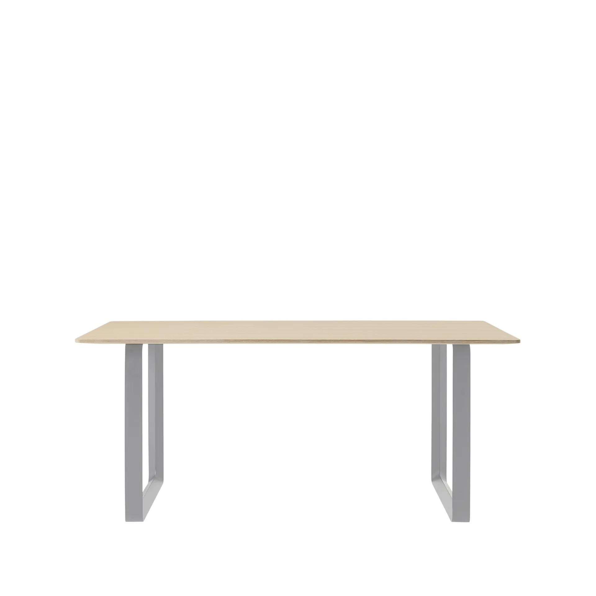 70/70 matbord 170x85 cm, Oak veneer-Plywood-Grey Muuto