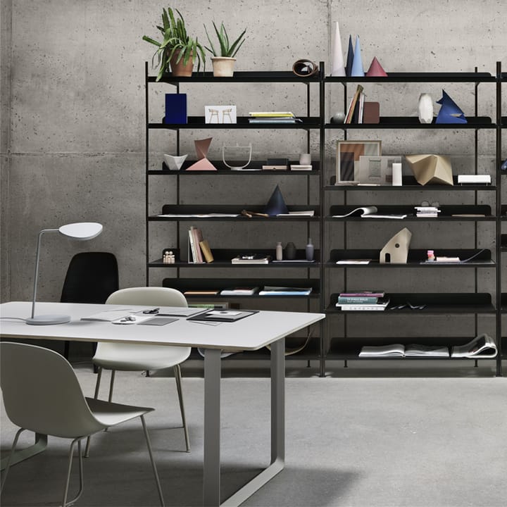 70/70 matbord 170x85 cm, Oak veneer-Plywood-Grey Muuto