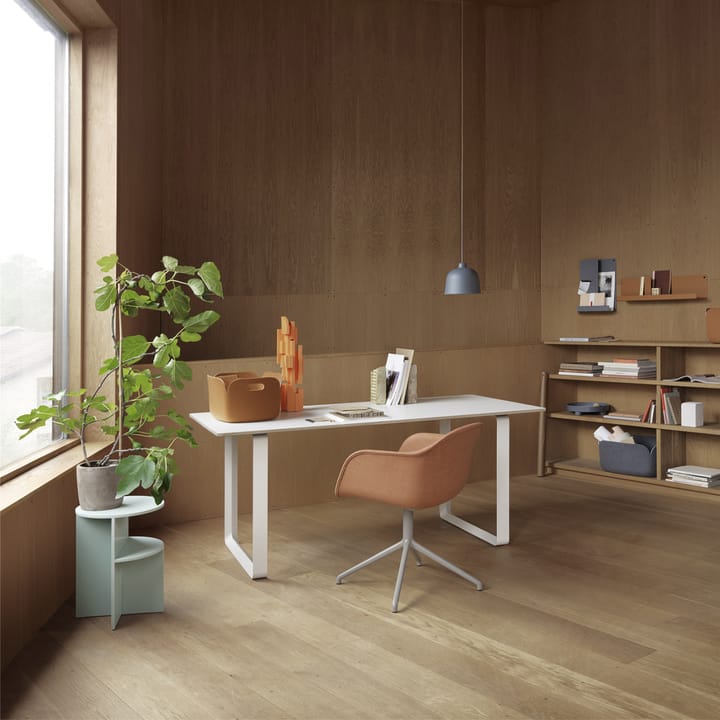 70/70 matbord 170x85 cm, Oak veneer-Plywood-Grey Muuto