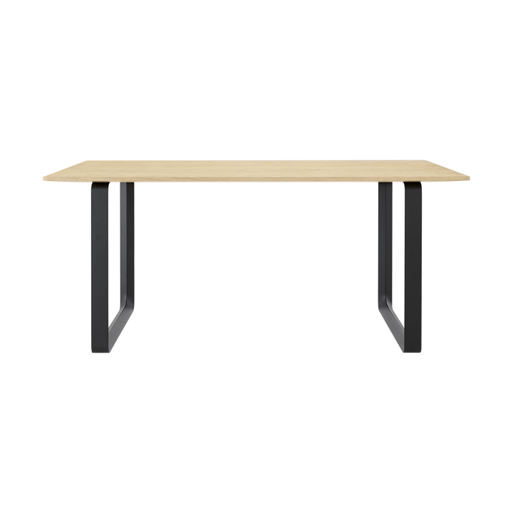 70/70 matbord 170x85 cm - Solid oak-Black - Muuto