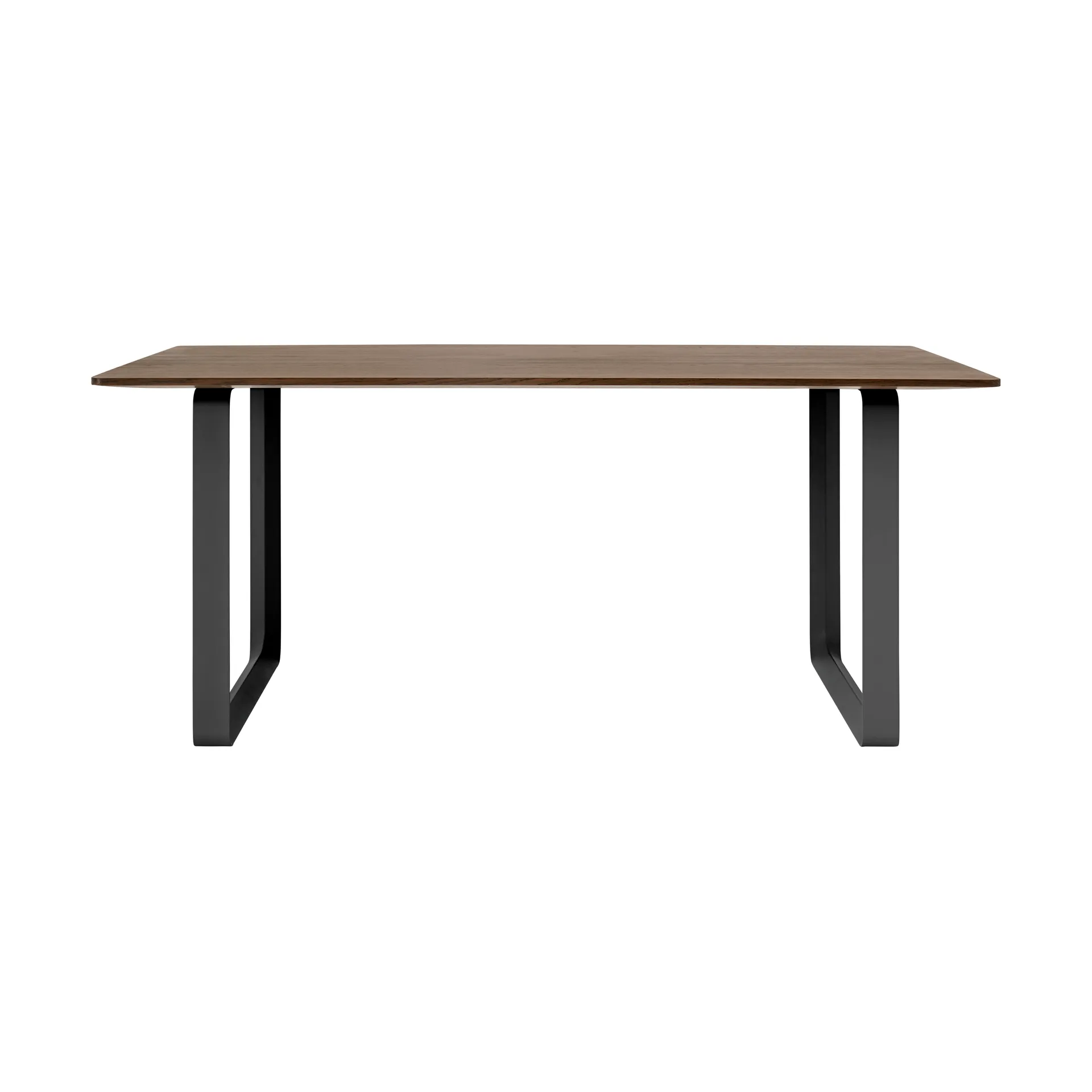 70/70 matbord 170x85 cm, Solid smoked oak-Black Muuto