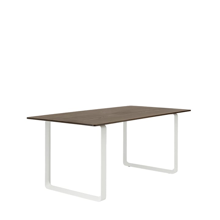 70/70 matbord 170x85 cm, Solid smoked oak-White Muuto