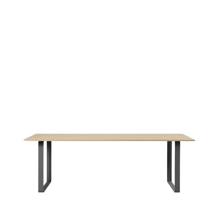 70/70 matbord 225x90 cm - Oak veneer-Plywood-Black - Muuto