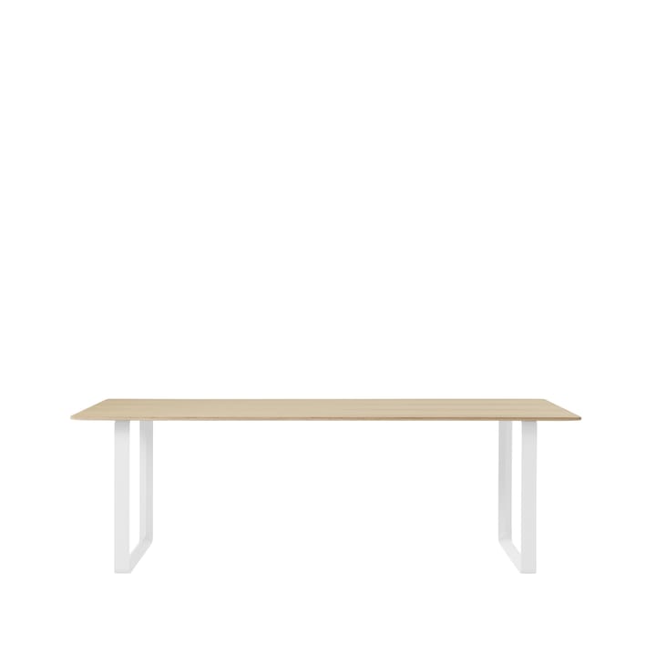 70/70 matbord 225x90 cm - Oak venner-Plywood-White - Muuto