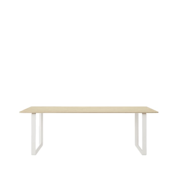 70/70 matbord 225x90 cm - Solid oak-White - Muuto