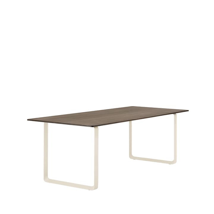 70/70 matbord 225x90 cm, Solid smoked oak-Sand Muuto