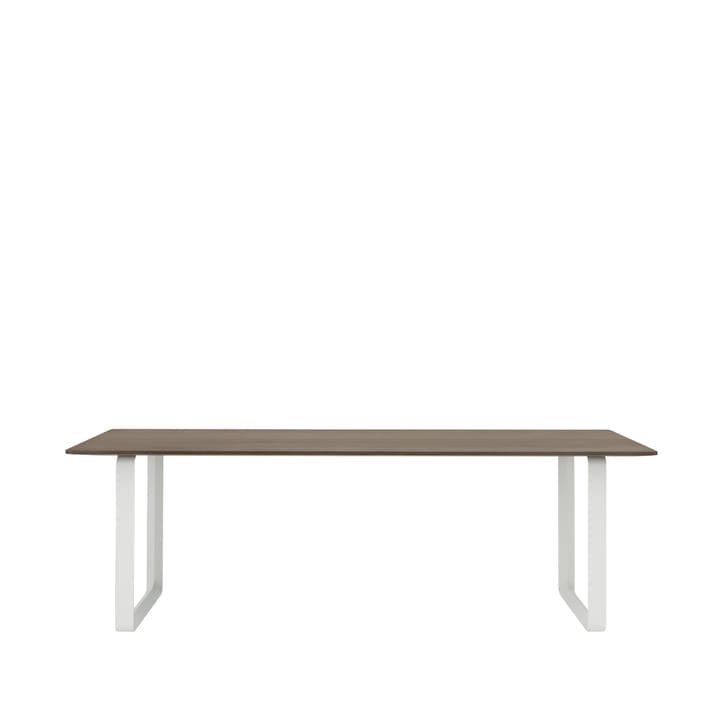 70/70 matbord 225x90 cm - Solid smoked oak-White - Muuto