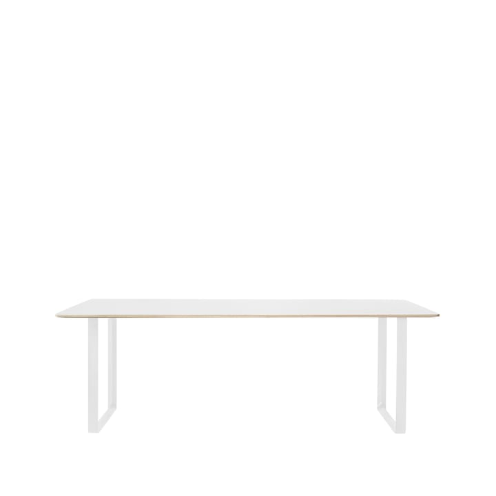 70/70 matbord 225x90 cm - White laminate-Plywood-White - Muuto