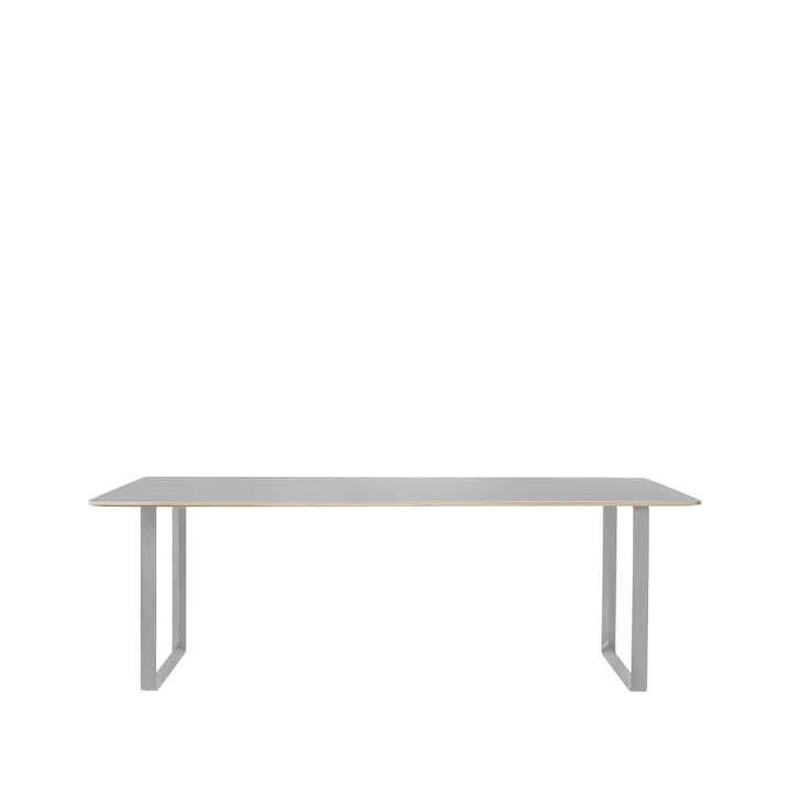 70/70 matbord 255x108 cm - Grey linoleum-Plywood-Grey - Muuto