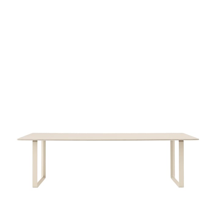 70/70 matbord 255x108 cm - Sand laminate-Plywood-Sand - Muuto