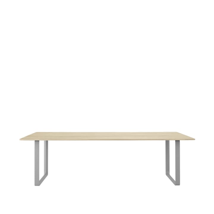 70/70 matbord 255x108 cm - Solid oak-Grey - Muuto