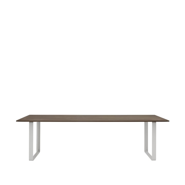 70/70 matbord 255x108 cm - Solid smoked oak-Grey - Muuto