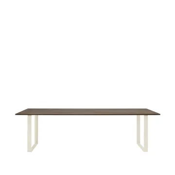 70/70 matbord 255x108 cm - Solid smoked oak-Sand - Muuto