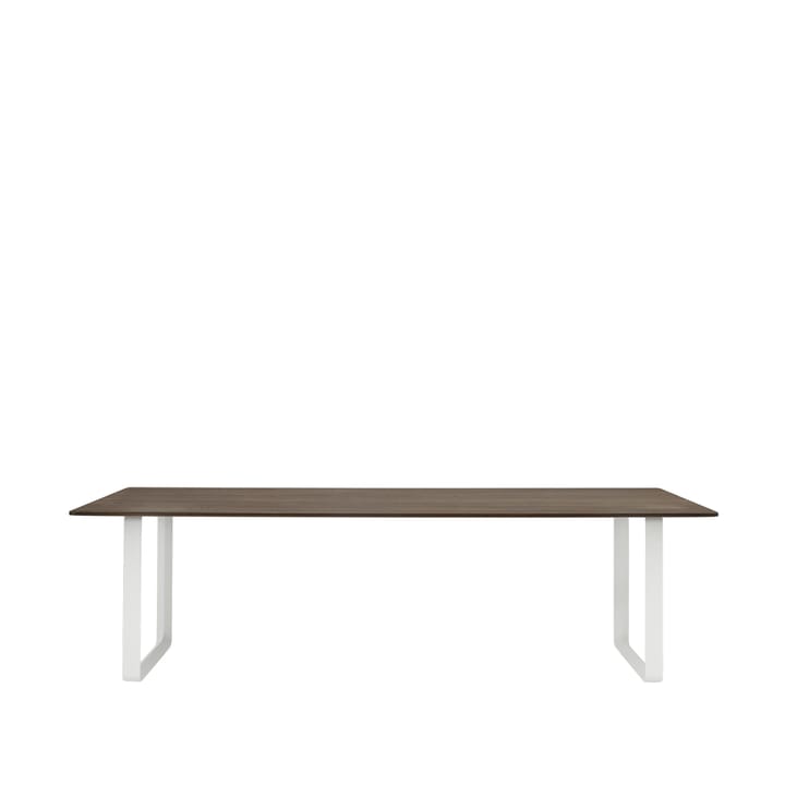 70/70 matbord 255x108 cm - Solid smoked oak-White - Muuto