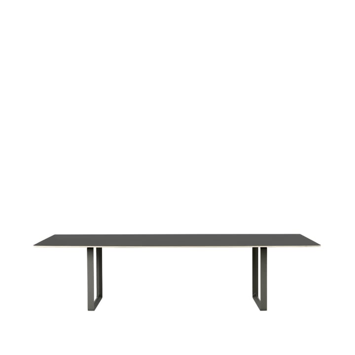 70/70 matbord 295x108 cm - Black linoleum-Plywood-Black - Muuto