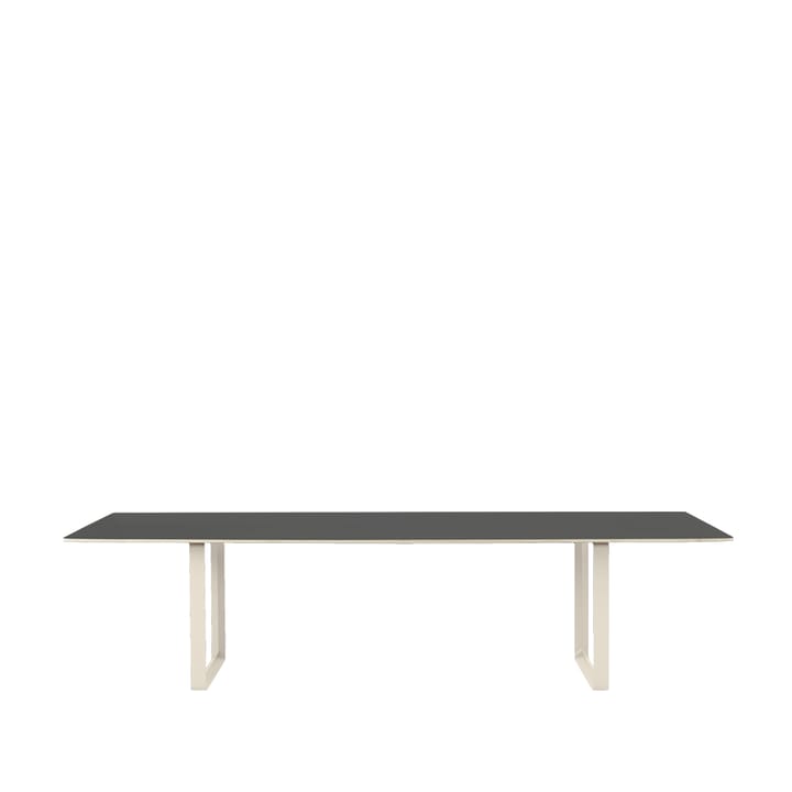 70/70 matbord 295x108 cm - Black linoleum-Plywood-Sand - Muuto