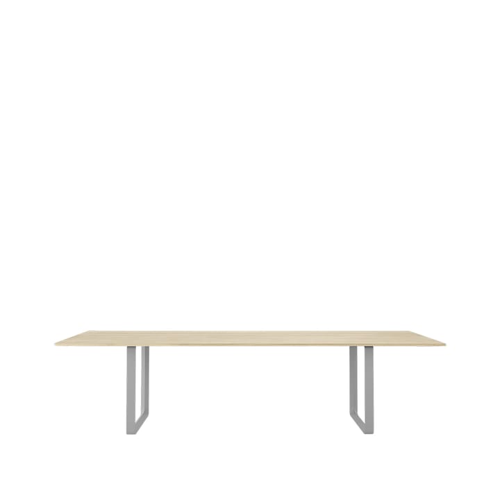 70/70 matbord 295x108 cm - Solid oak-Grey - Muuto