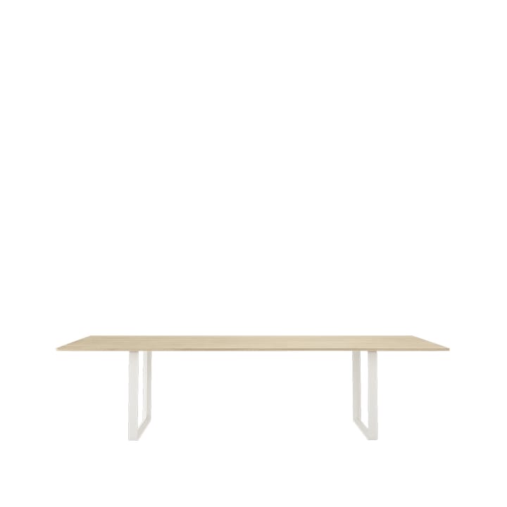 70/70 matbord 295x108 cm - Solid oak-White - Muuto
