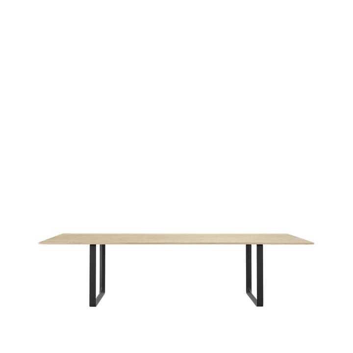 70/70 matbord 295x108 cm - Sollid oak-Black - Muuto