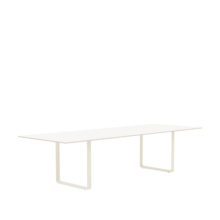 70/70 matbord 295x108 cm - White laminate-Plywood-Sand - Muuto