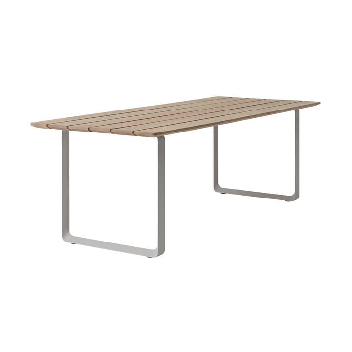 70/70 Outdoor matbord 225x90 cm grått stålstativ - undefined - Muuto