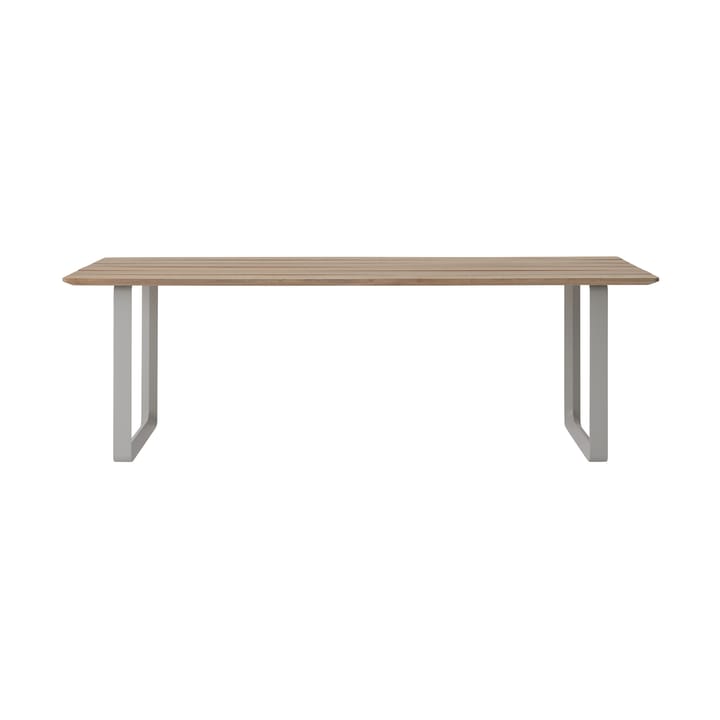 70/70 Outdoor matbord 225x90 cm grått stålstativ Muuto