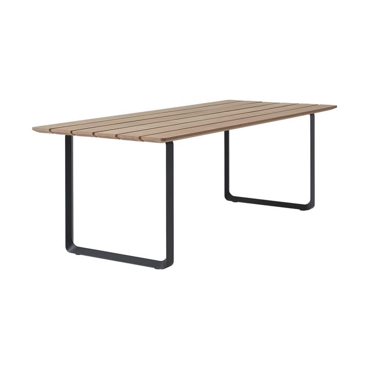 70/70 Outdoor matbord 225x90 cm svart stålstativ - undefined - Muuto