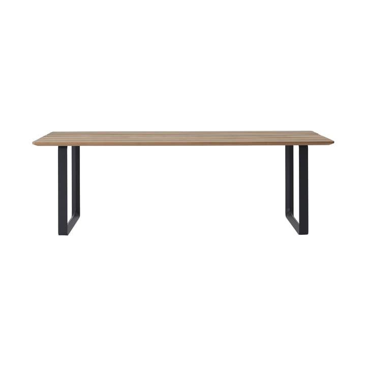 70/70 Outdoor matbord 225x90 cm svart stålstativ Muuto