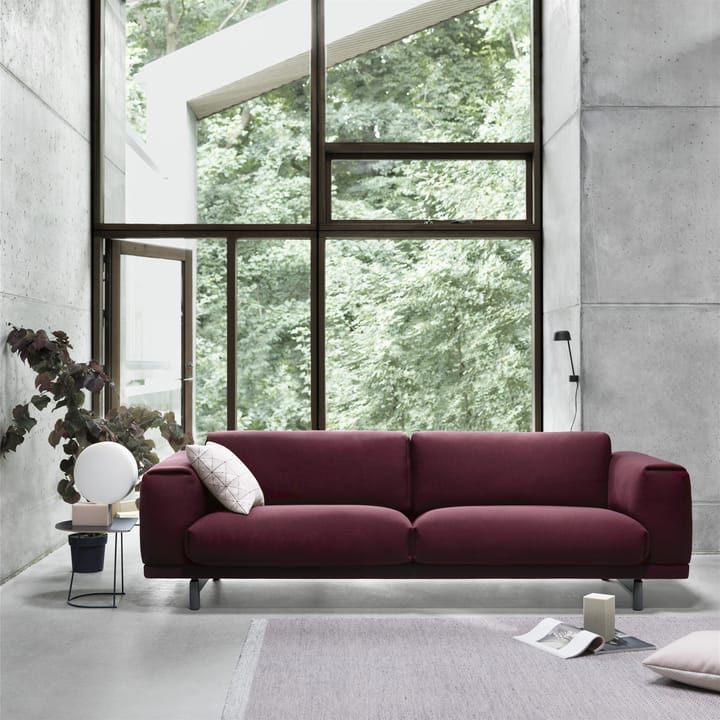 Airy soffbord halvstorlek, Black nanolaminate-Black Muuto
